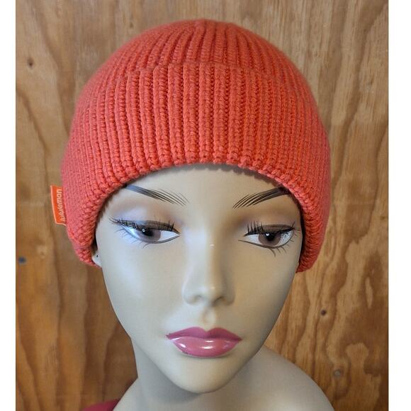 lululemon athletica Accessories - NWT Lululemon Athletica Beanie Women's S/M Deep Coral Wool Gorpcore Cozycore